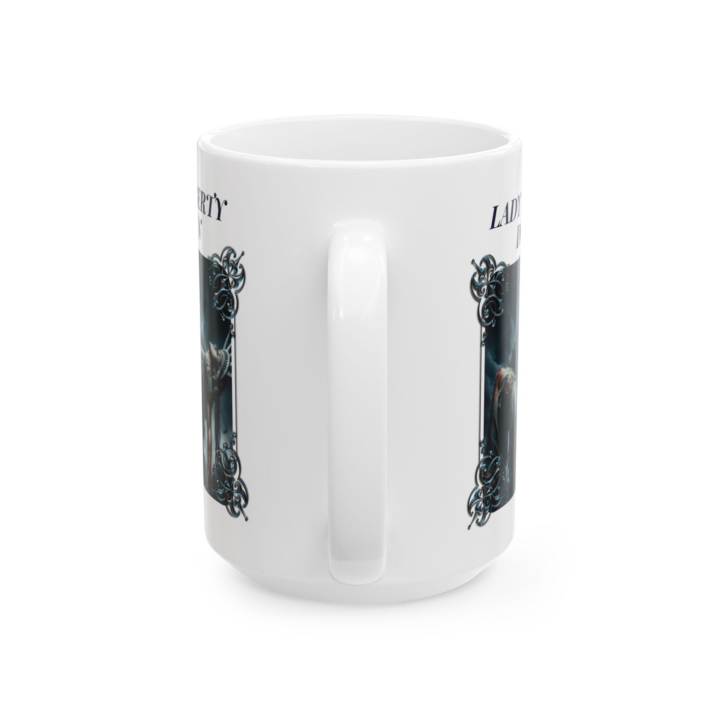 LADY LIBERTY DOWN Patriotic Military Ceramic Coffee Mug (11oz, 15oz) - FREE SHIPPING