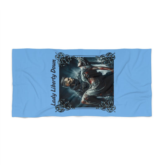 LADY LIBERTY DOWN: X-tra Large Beach Towel (36"x72") - FREE SHIPPING