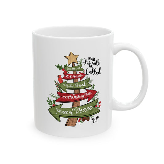 The PRINCE OF PEACE Ceramic Christmas Coffee Mug (11oz, 15oz)