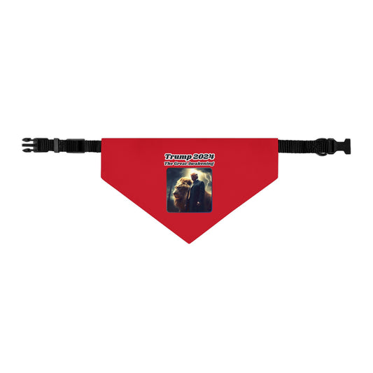 THE GREAT AWAKENING - Medium Dog Bandana (Collar Size 12-20" Weight 26-55lbs) - FREE SHIPPING