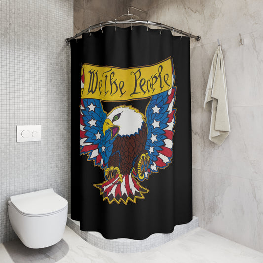 WE THE PEOPLE: 100% Polyester Patriotic Shower Curtain - FREE SHIPPING