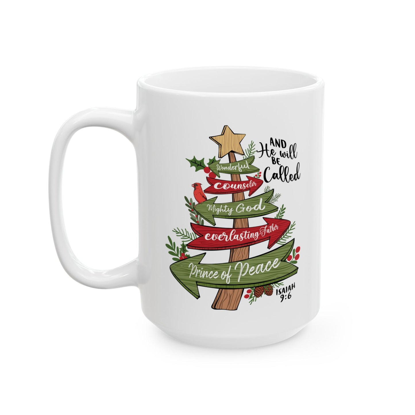 The PRINCE OF PEACE Ceramic Christmas Coffee Mug (11oz, 15oz)