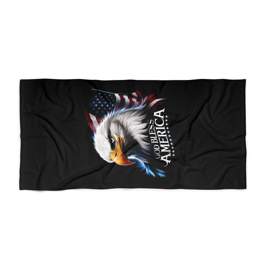 GOD BLESS AMERICA: X-tra Large Beach (36"x72") - FREE SHIPPING