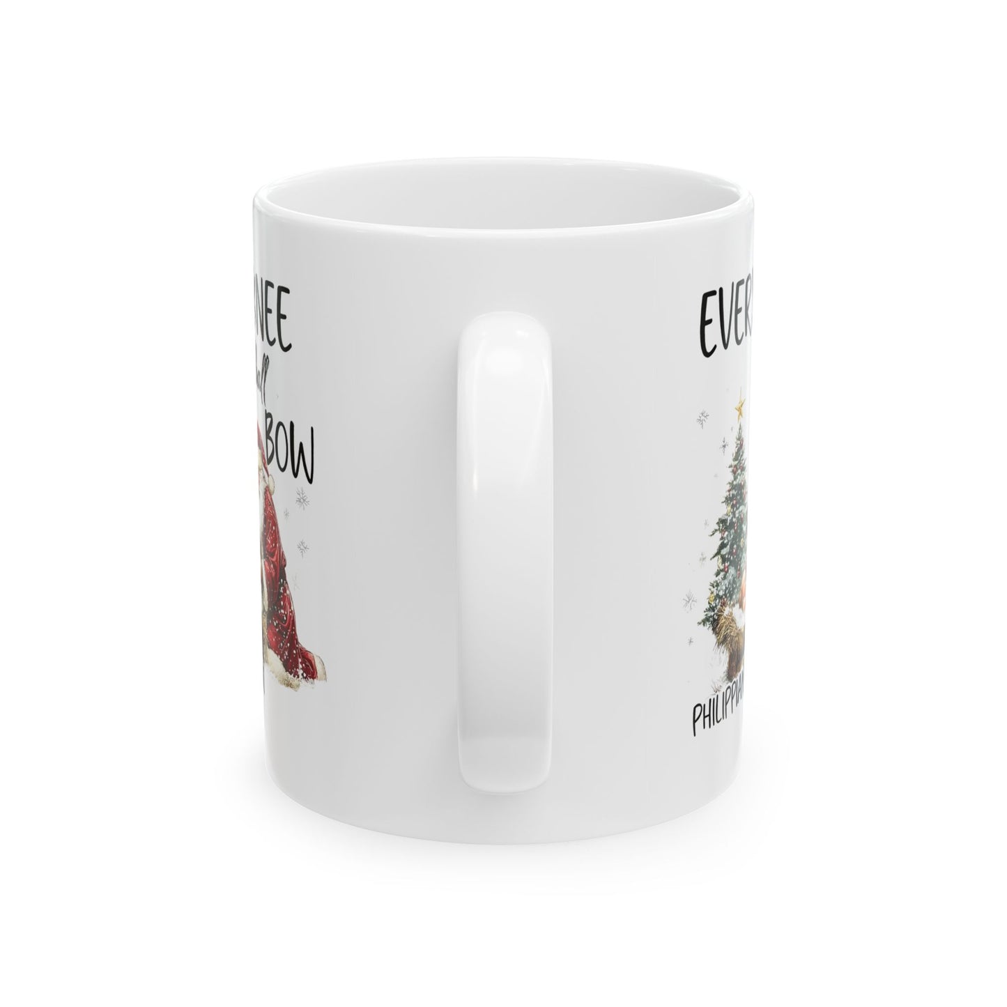EVERY KNEE SHALL BOW Ceramic Christmas Coffee Mug (11oz, 15oz)