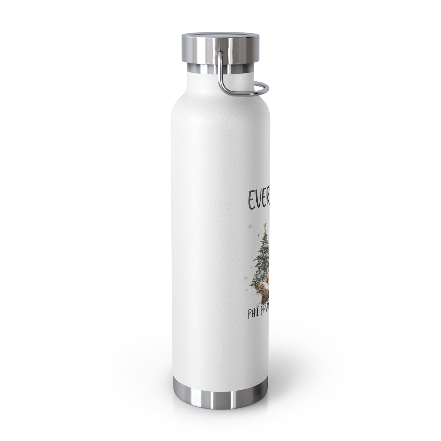 EVERY KNEE SHALL BOW: 22oz Copper Vacuum Insulated Patriotic Water Bottle - FREE SHIPPING