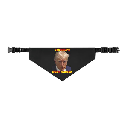 TRUMP MUG SHOT Small Dog Bandana (Collar Size 10-17" Weight 11-25lbs) - FREE SHIPPING
