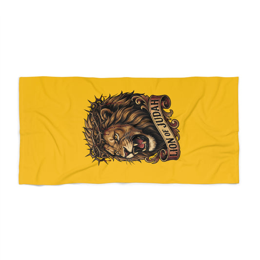 THE LION OF JUDAH: X-tra Large Beach Towel (36"x72") - FREE SHIPPING