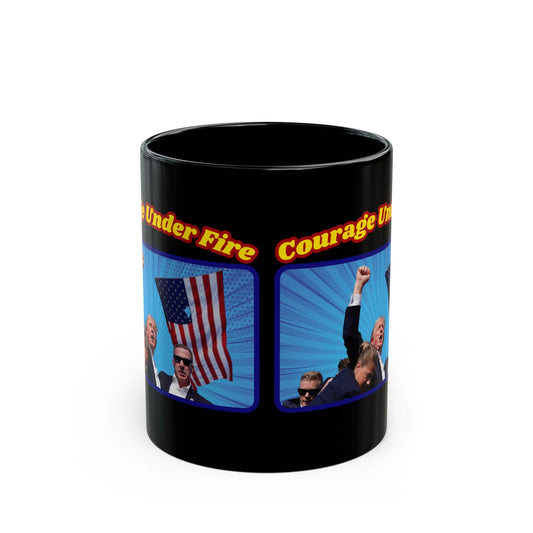 COURAGE UNDER FIRE - Trump Assassination Ceramic Coffee Mug (11oz, 15oz) - FREE SHIPPING
