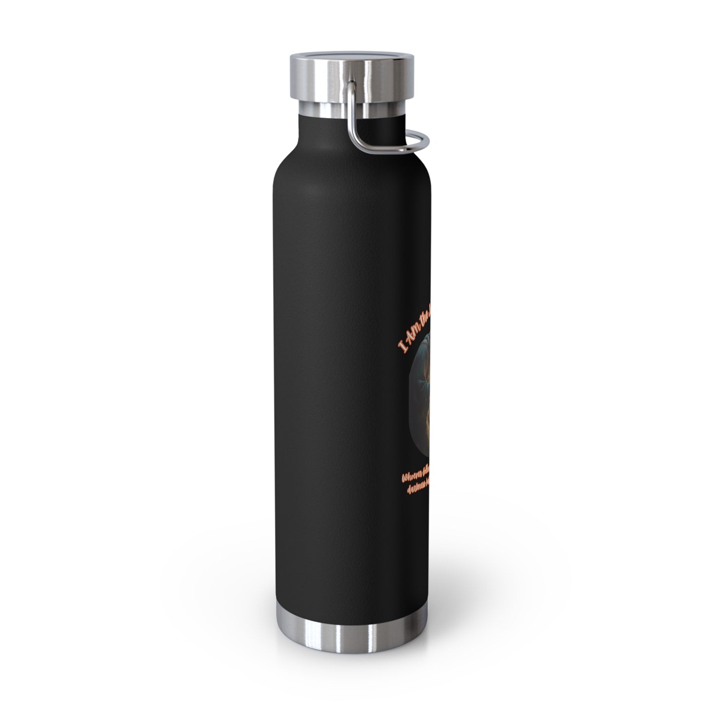 LIGHT OF THE WORLD: 22oz Copper Vacuum Insulated Patriotic Water Bottle - FREE SHIPPING