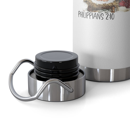 EVERY KNEE SHALL BOW: 22oz Copper Vacuum Insulated Patriotic Water Bottle - FREE SHIPPING