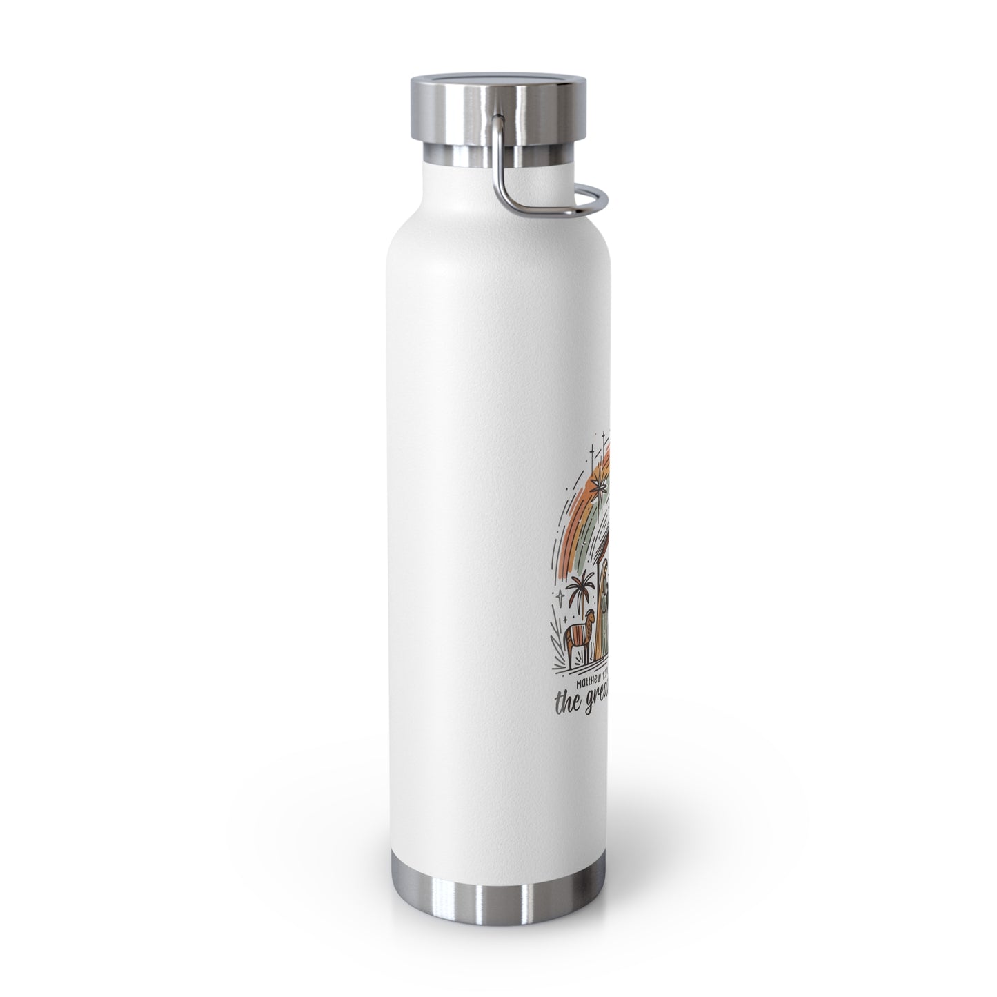 The GREATEST GIFT OF ALL: 22oz Copper Vacuum Insulated Patriotic Water Bottle - FREE SHIPPING