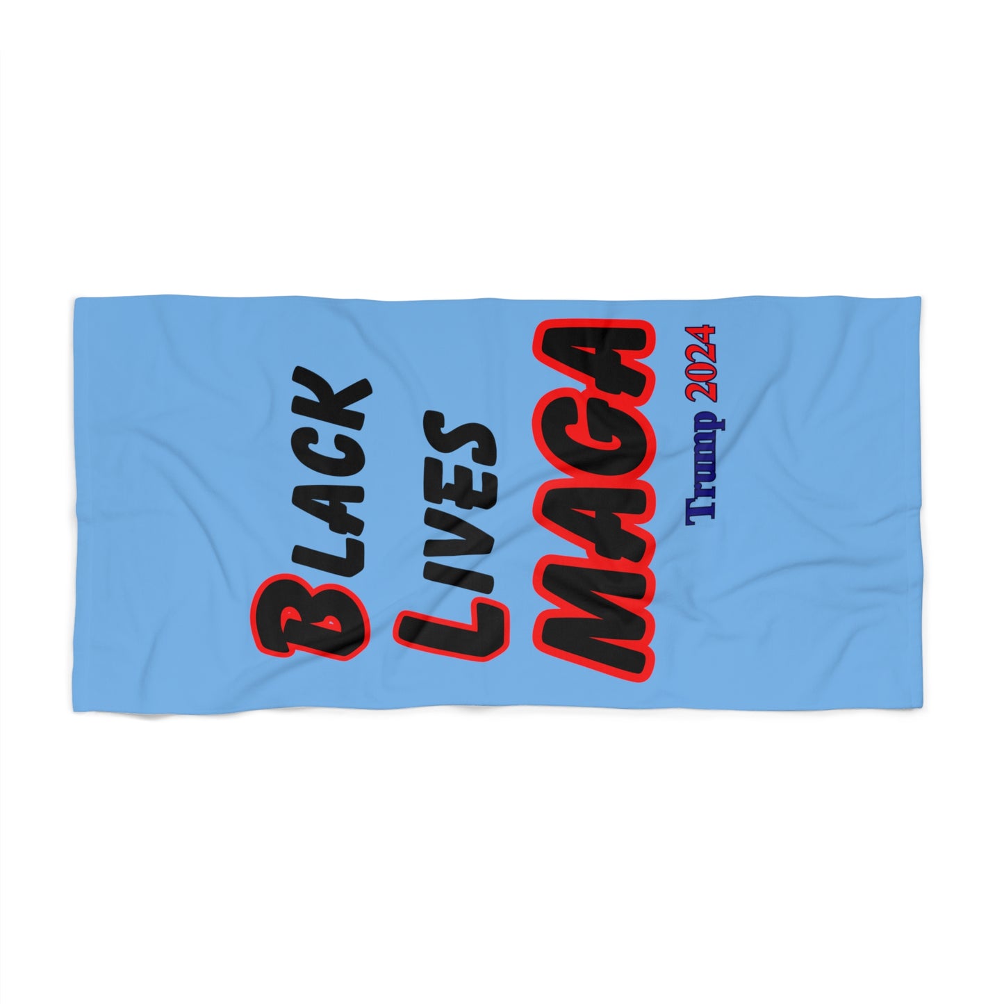 Black Lives MAGA: X-tra Large Beach Towel (36"x72") - FREE SHIPPING