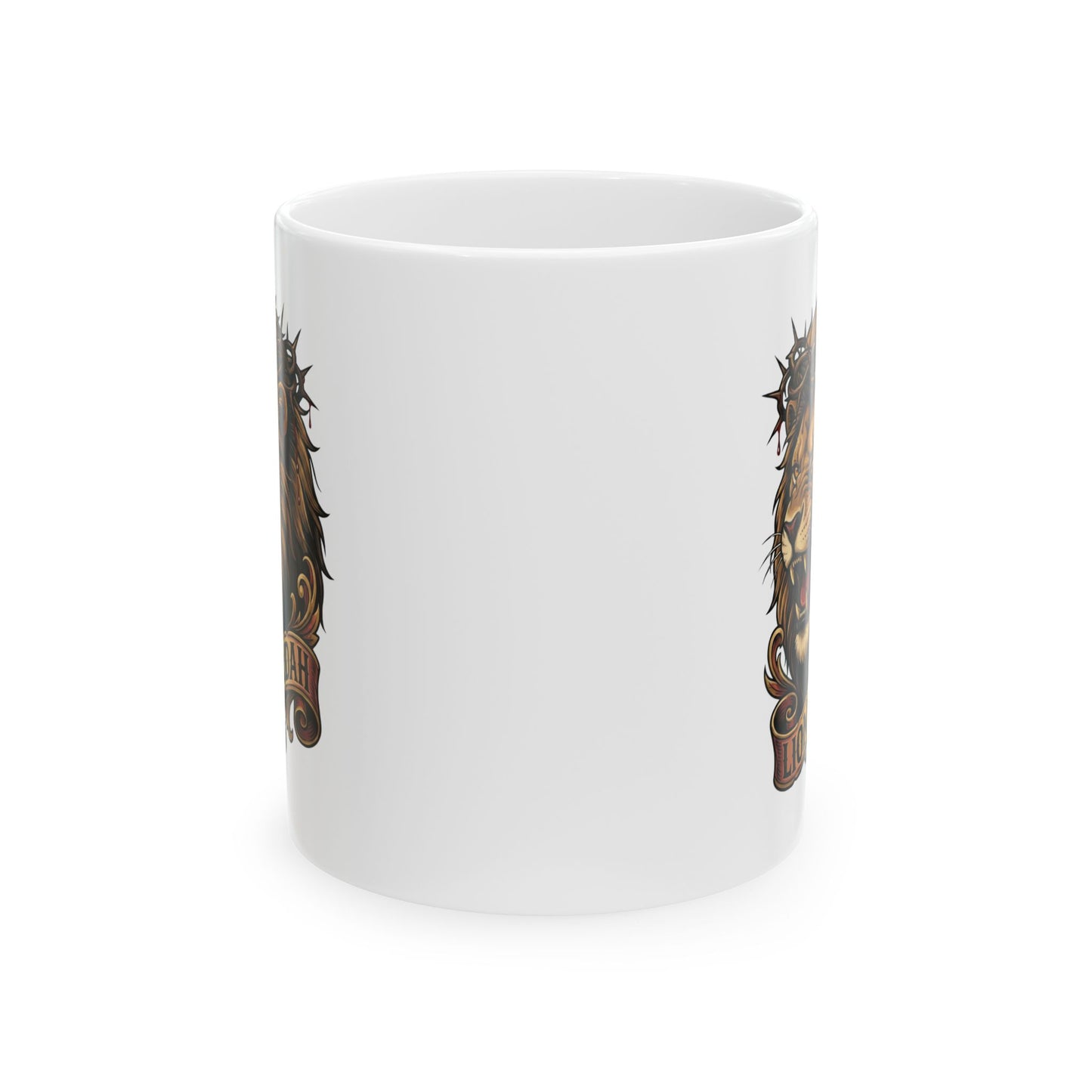 THE LION OF JUDAH Christian Ceramic Coffee Mug (11oz, 15oz)