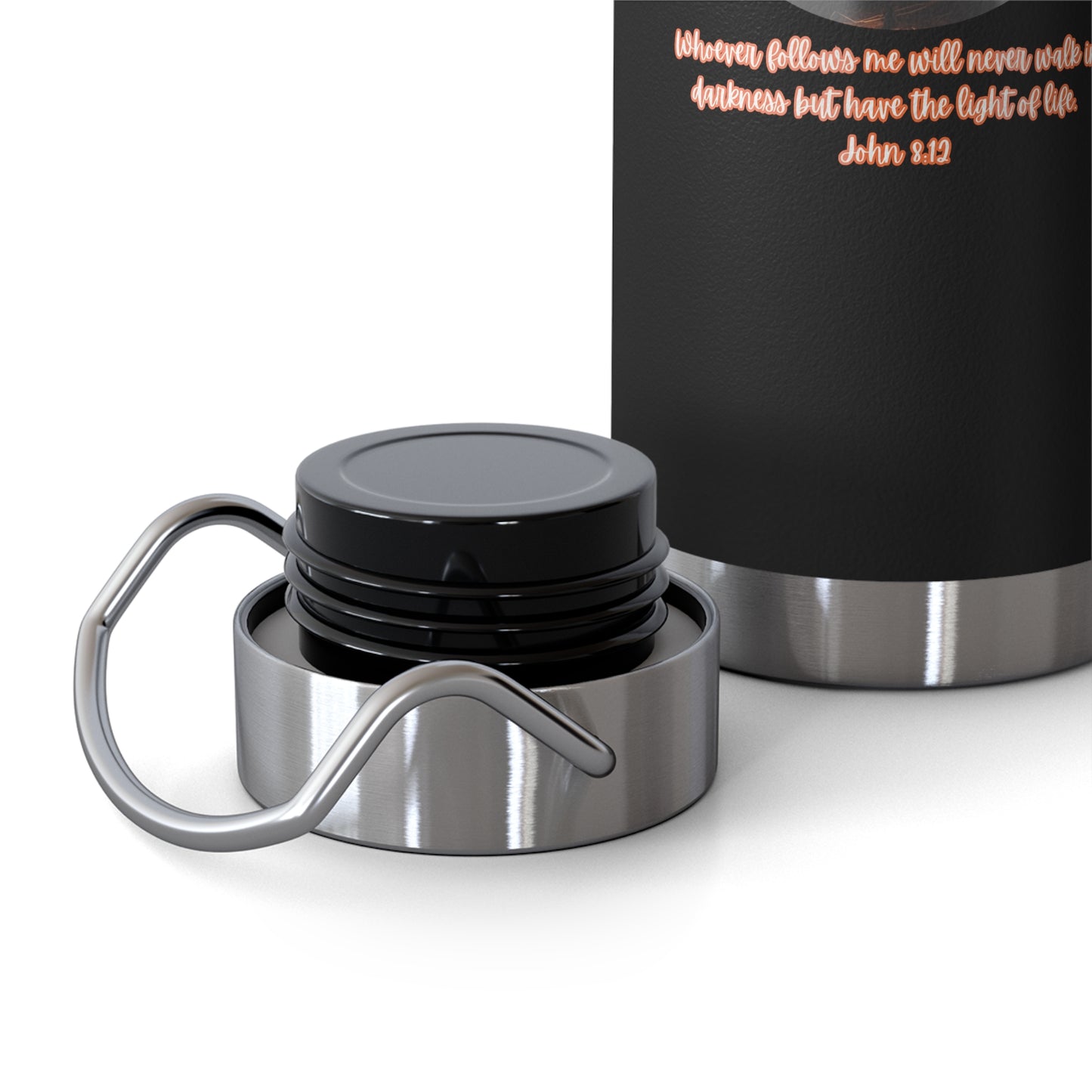 LIGHT OF THE WORLD: 22oz Copper Vacuum Insulated Patriotic Water Bottle - FREE SHIPPING