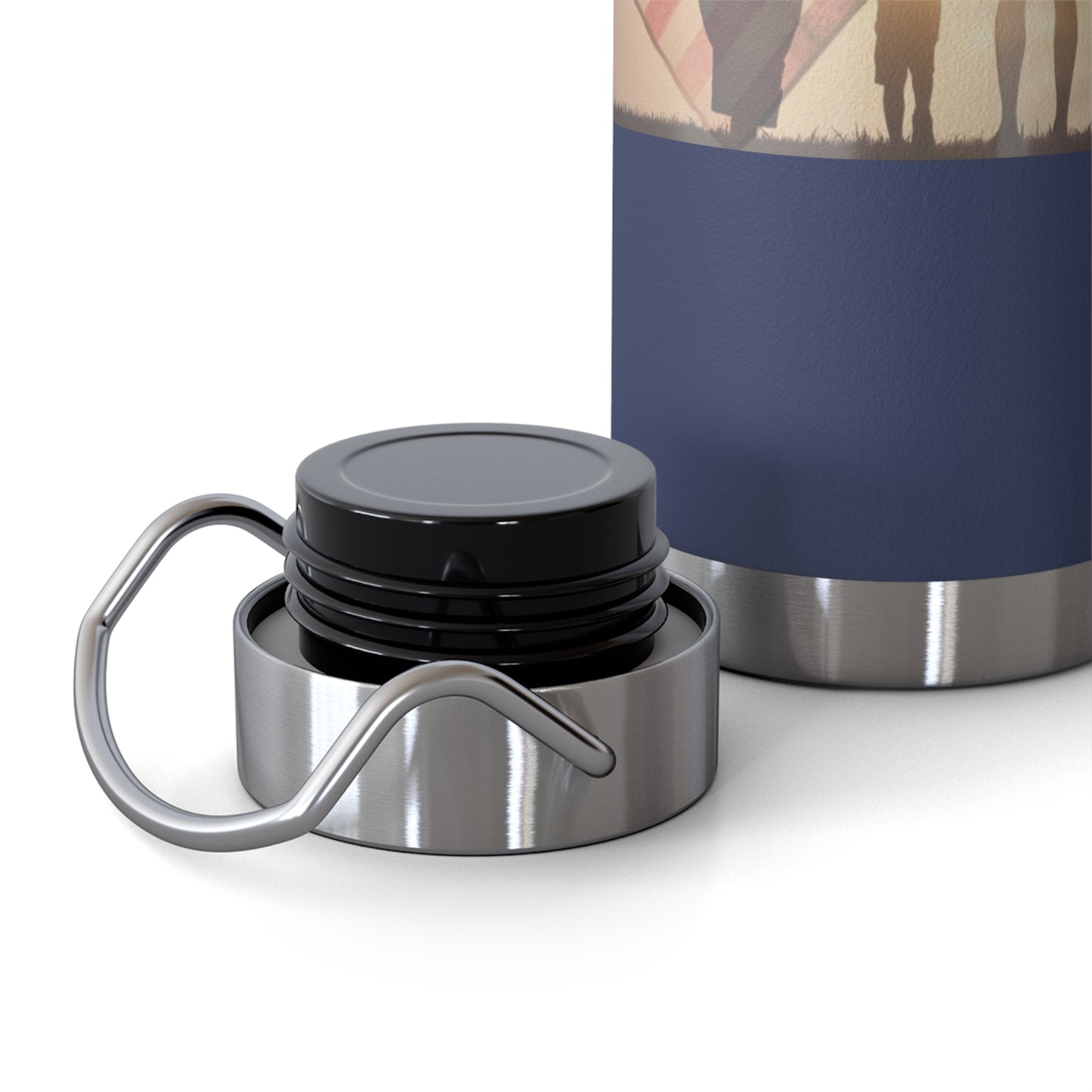 ..ONE NATION UNDER GOD: 22oz Copper Vacuum Insulated Patriotic Water Bottle - FREE SHIPPING