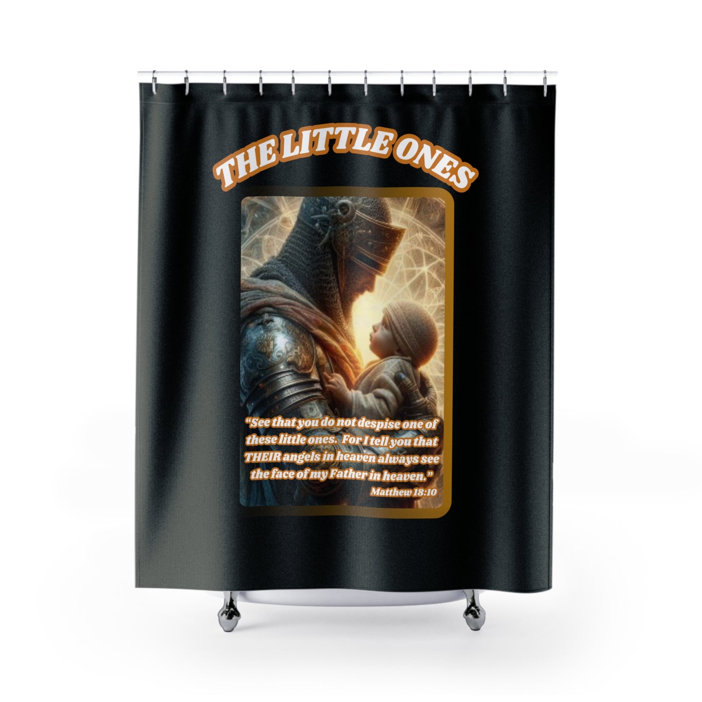 THE LITTLE ONES Trump Assassination Attempt: 100% Polyester Shower Curtain - FREE SHIPPING
