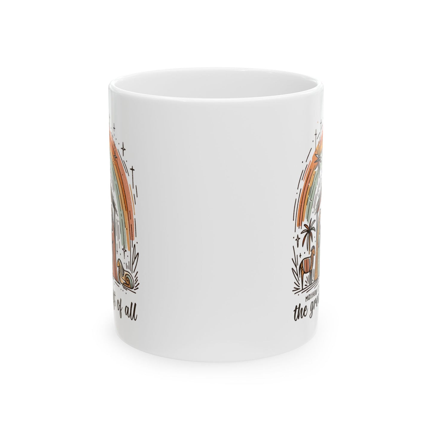 The GREATEST GIFT OF ALL Ceramic Christmas Coffee Mug (11oz, 15oz)