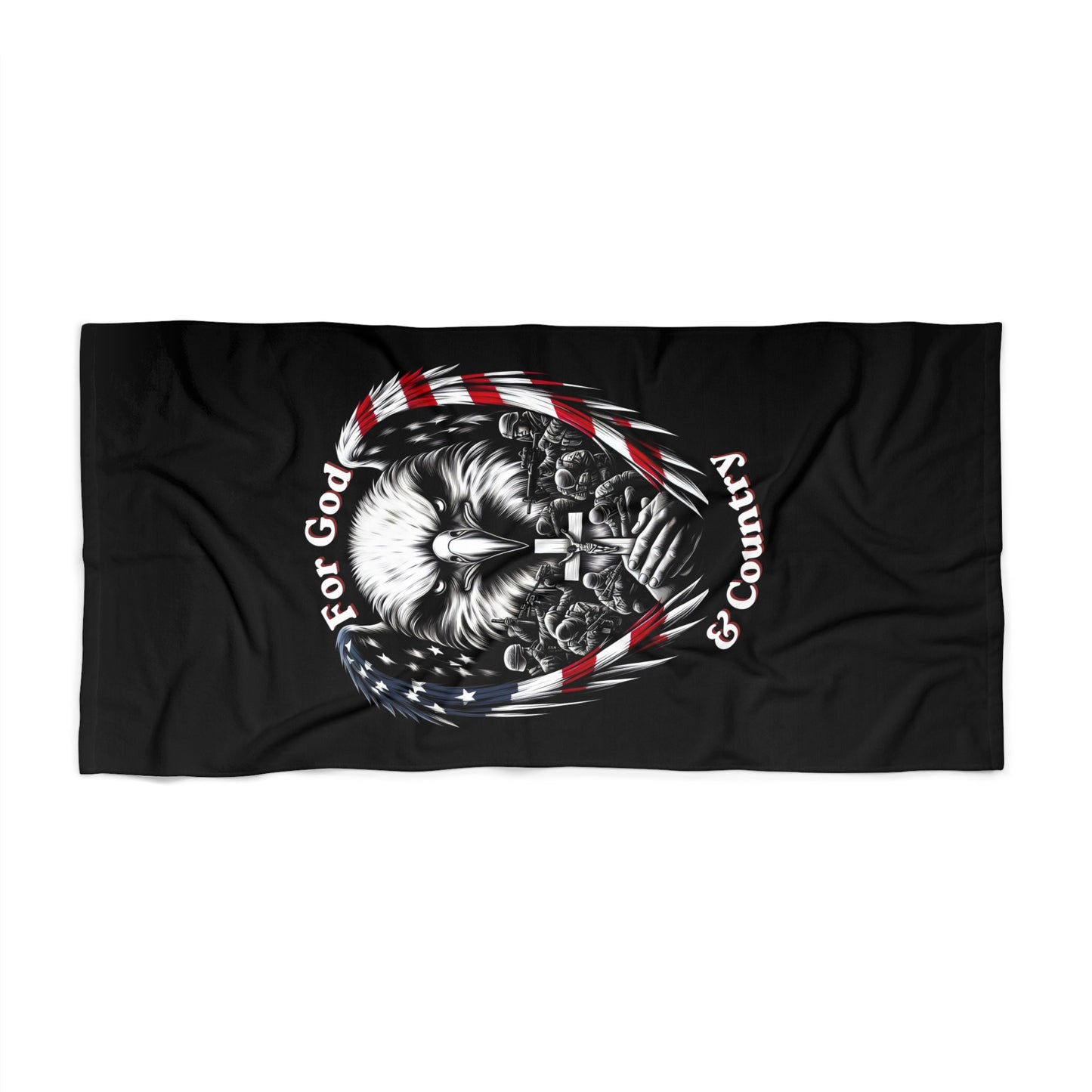 FOR GOD & COUNTRY: X-tra Large Beach (36"x72") - FREE SHIPPING