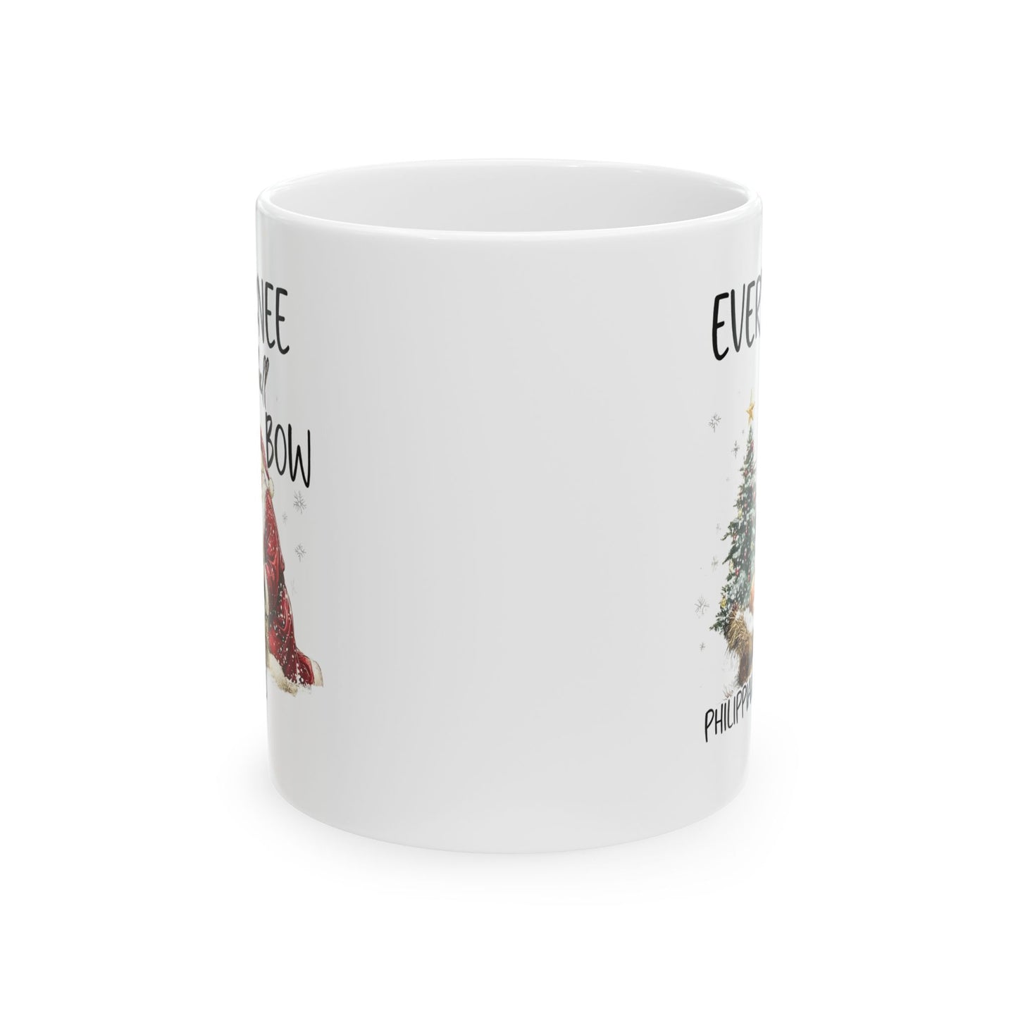 EVERY KNEE SHALL BOW Ceramic Christmas Coffee Mug (11oz, 15oz)