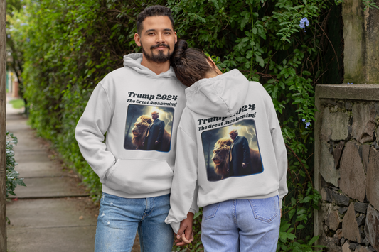 THE GREAT AWAKENING Heavy Weight Patriotic Hoodie (S-5XL): Men's & Women's Gildan 18500 - FREE SHIPPING