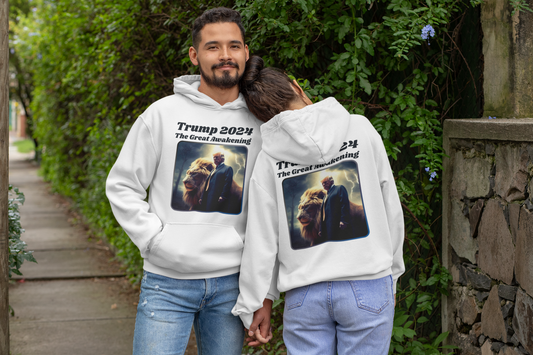 THE GREAT AWAKENING Heavy Weight Patriotic Hoodie (S-5XL): Men's & Women's Gildan 18500 - FREE SHIPPING