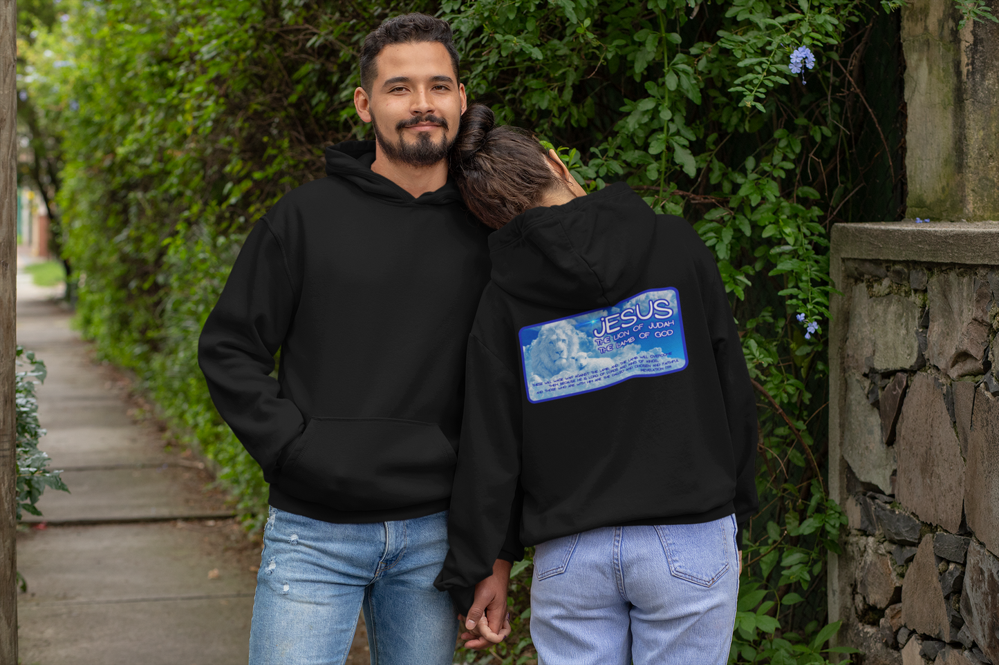 THE LION & THE LAMB Heavy Weight Patriotic Christian Hoodie (S-5XL): Men's & Women's Gildan 18500 - FREE SHIPPING
