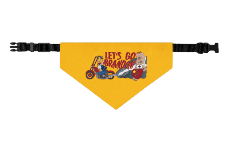 LET'S GO BRANDON - Medium Dog Bandana (Collar Size 12-20" Weight 26-55lbs) - FREE SHIPPING