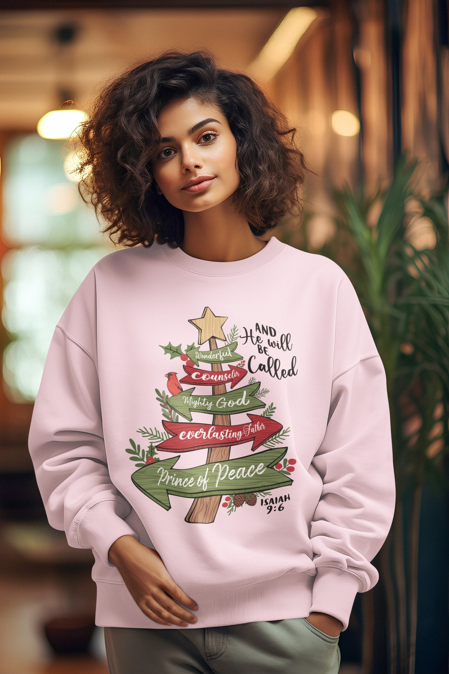The PRINCE OF PEACE Heavy Weight Christmas Sweatshirt (S-5XL): Women's Gildan 18000