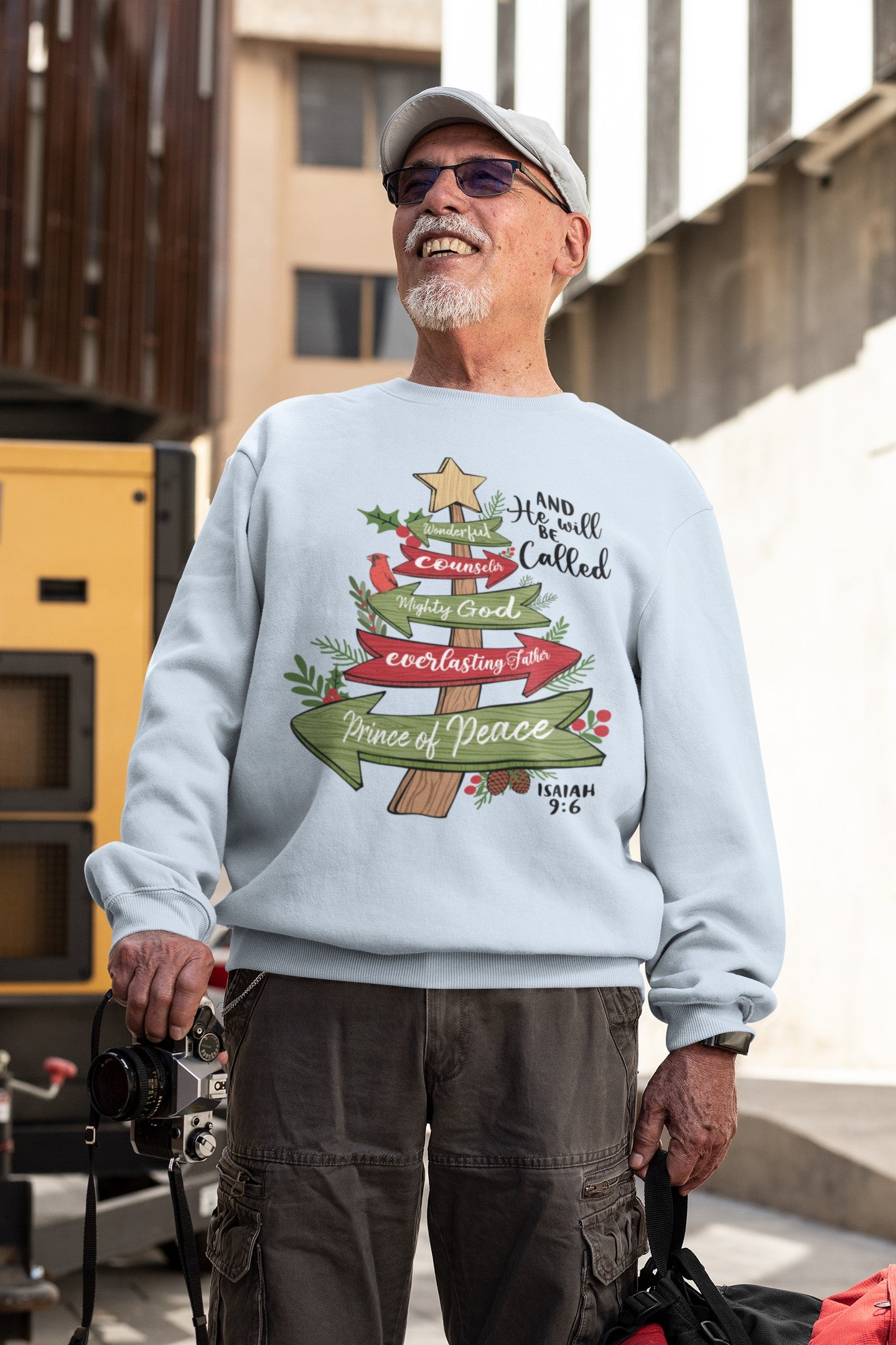 The PRINCE OF PEACE Heavy Weight Christmas Sweatshirt (S-5XL): Men's Gildan 18000 - FREE SHIPPING