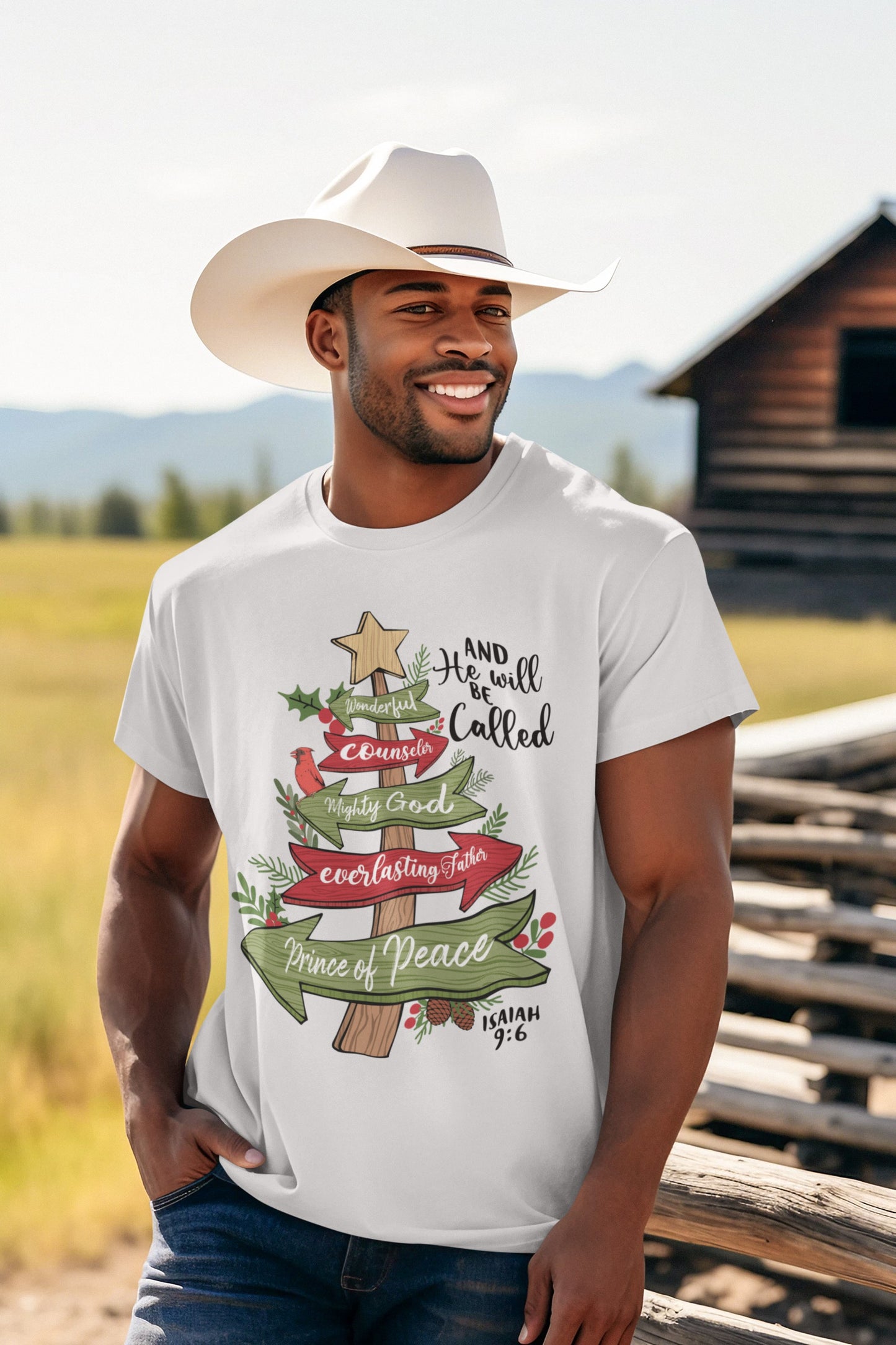 The PRINCE OF PEACE Christmas T-Shirt (S-5XL): Men's Medium Weight Gildan 5000 - FREE SHIPPING