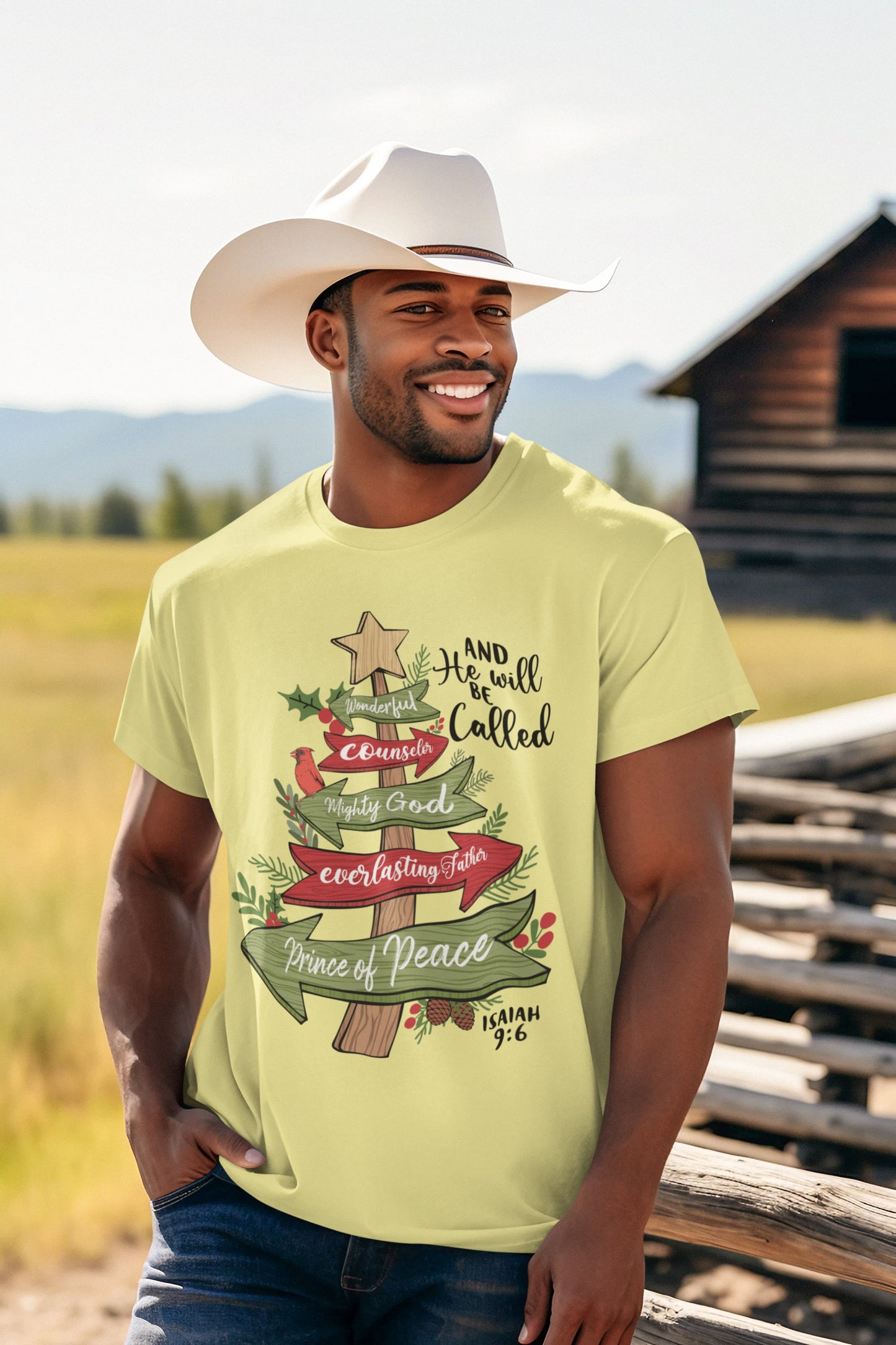 The PRINCE OF PEACE Christmas T-Shirt (S-5XL): Men's Medium Weight Gildan 5000 - FREE SHIPPING