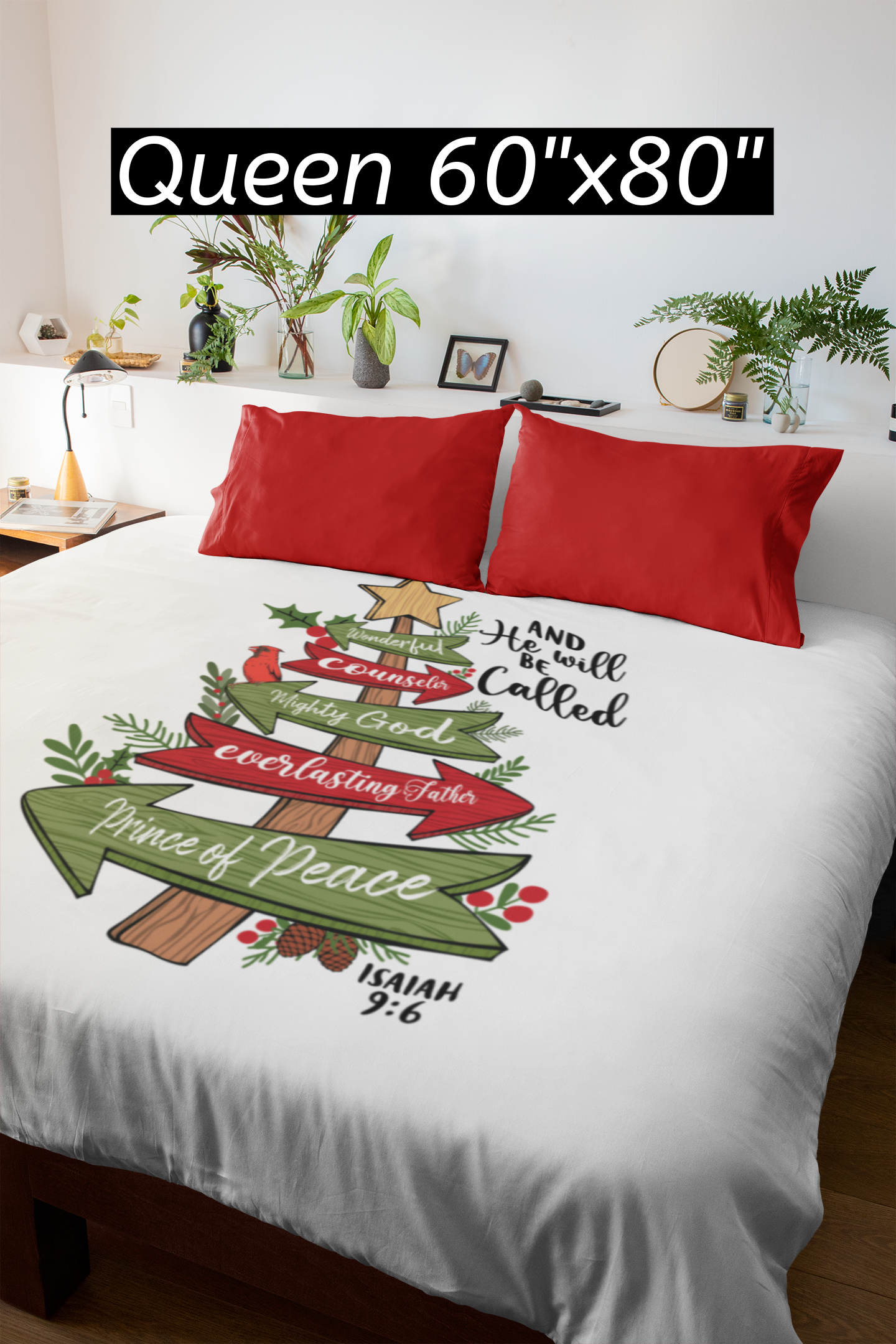 The PRINCE OF PEACE Light Weight Christmas Velveteen Plush Blanket (3 sizes available) - FREE SHIPPING