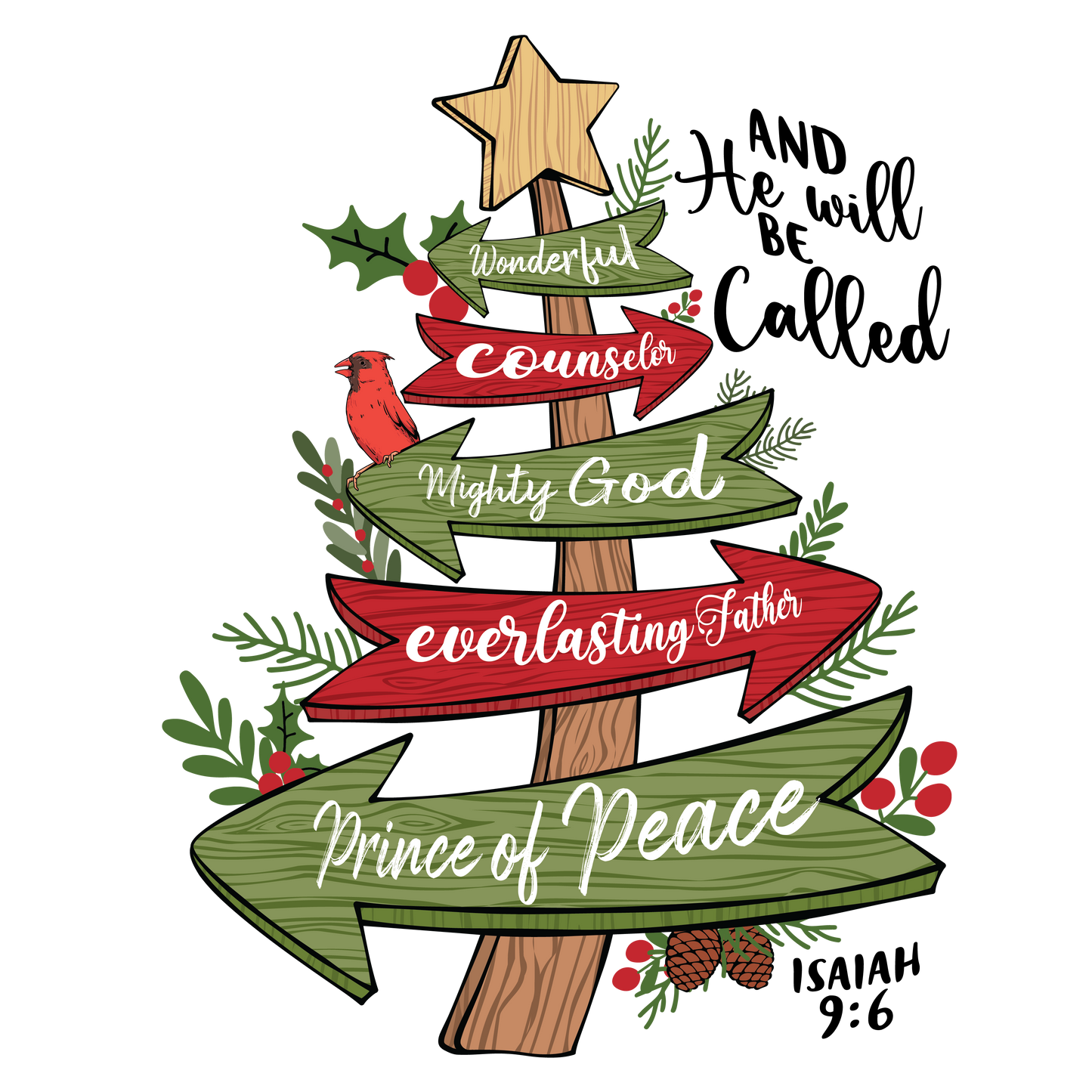 The PRINCE OF PEACE Classic Christmas T-Shirt (S-5XL): Women's Medium Weight Gildan 5000 - FREE SHIPPING