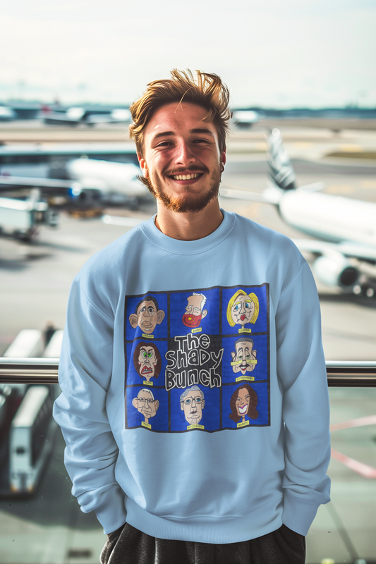 THE SHADY BUNCH Heavy Weight Patriotic Sweatshirt (S-5XL): Men's Gildan 18000 - FREE SHIPPING