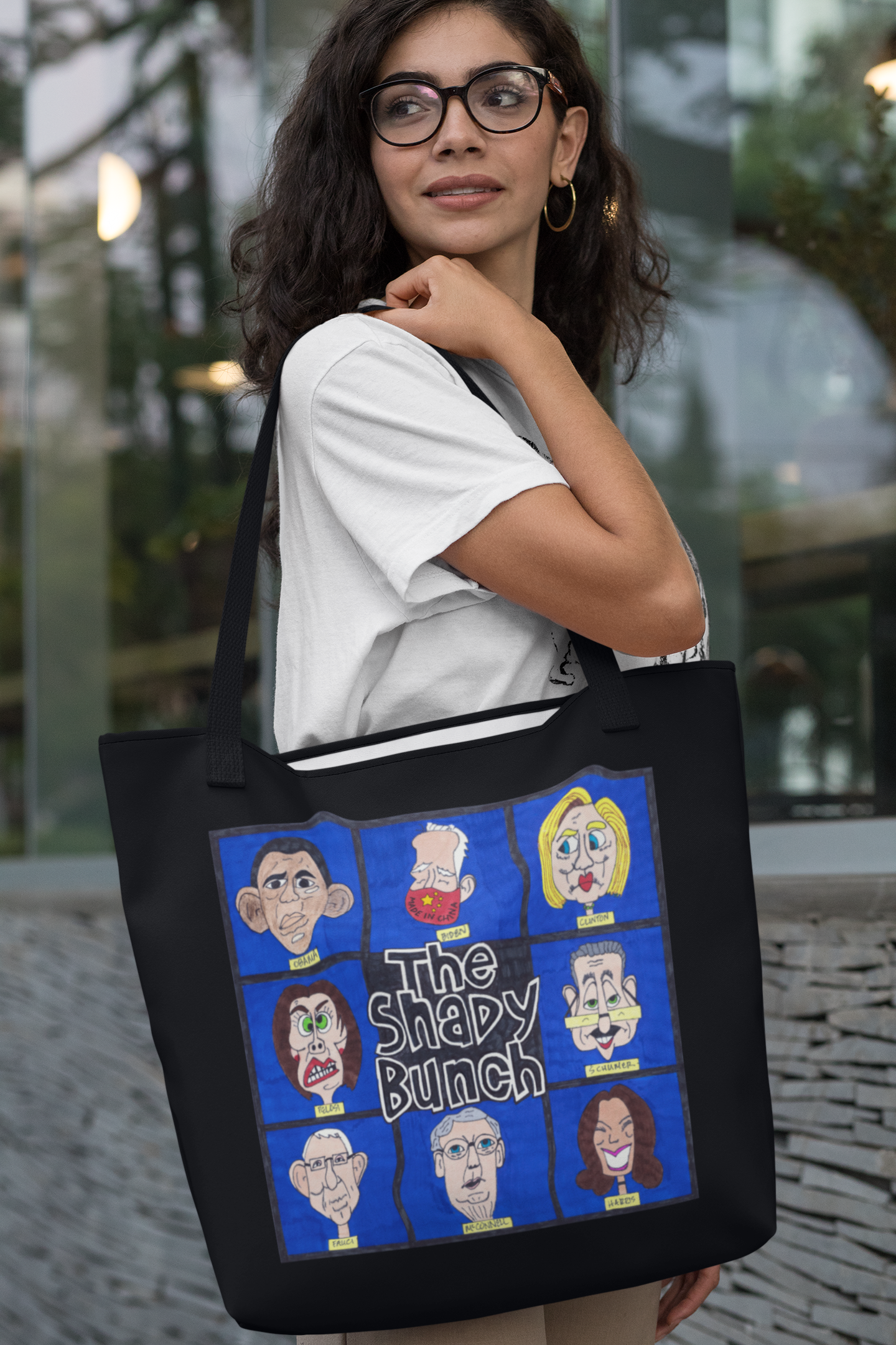 THE SHADY BUNCH Patriotic 100% Polyester Tote Bag (3 sizes) - FREE SHIPPING