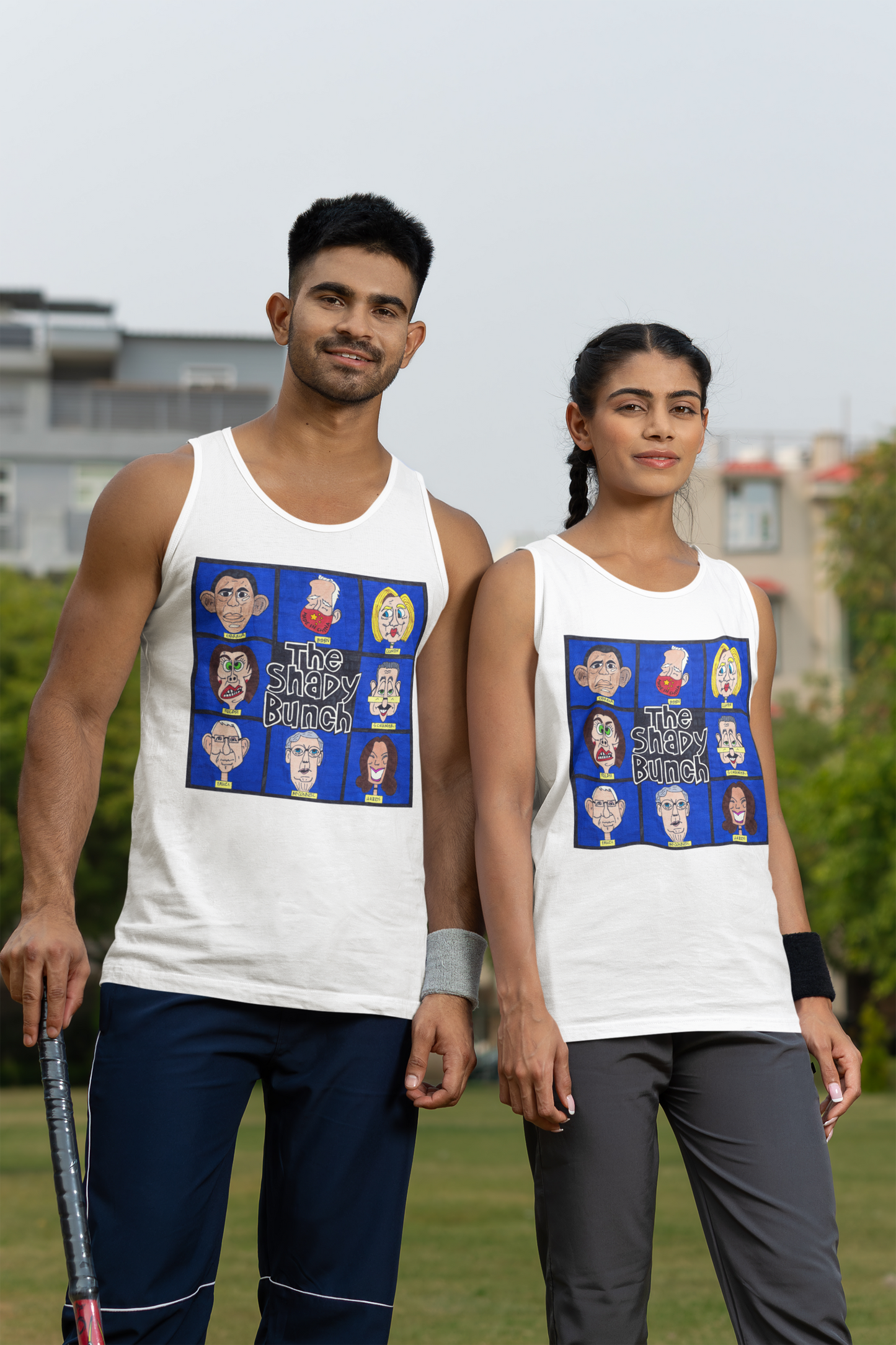THE SHADY BUNCH Medium Weight Patriotic Military Tank Top (S-2XL): Men's & Women's 5200 - FREE SHIPPING