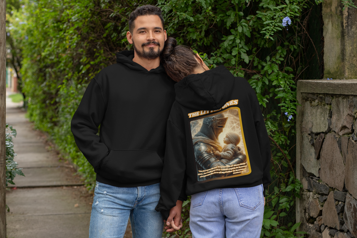 THE LITTLE ONES Heavy Weight Patriotic Christian Hoodie (S-5XL): Men's & Women's Gildan 18500 - FREE SHIPPING
