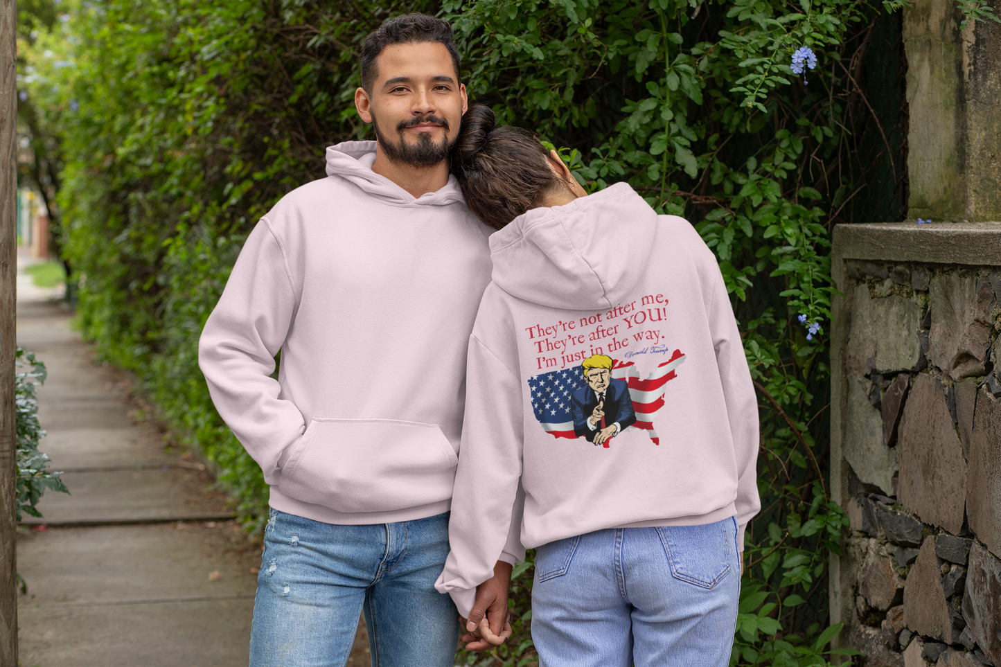 THEY'RE AFTER YOU Heavy Weight Patriotic Hoodie (S-5XL): Men's & Women's Gildan 18500 - FREE SHIPPING