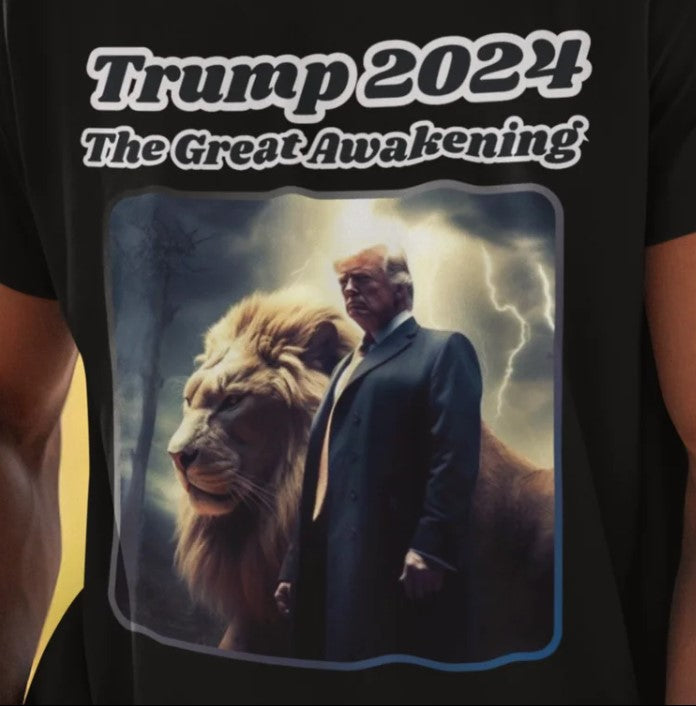 THE GREAT AWAKENING Patriotic T-Shirt (S-5XL): Men's Medium Weight Gildan 5000 - FREE SHIPPING