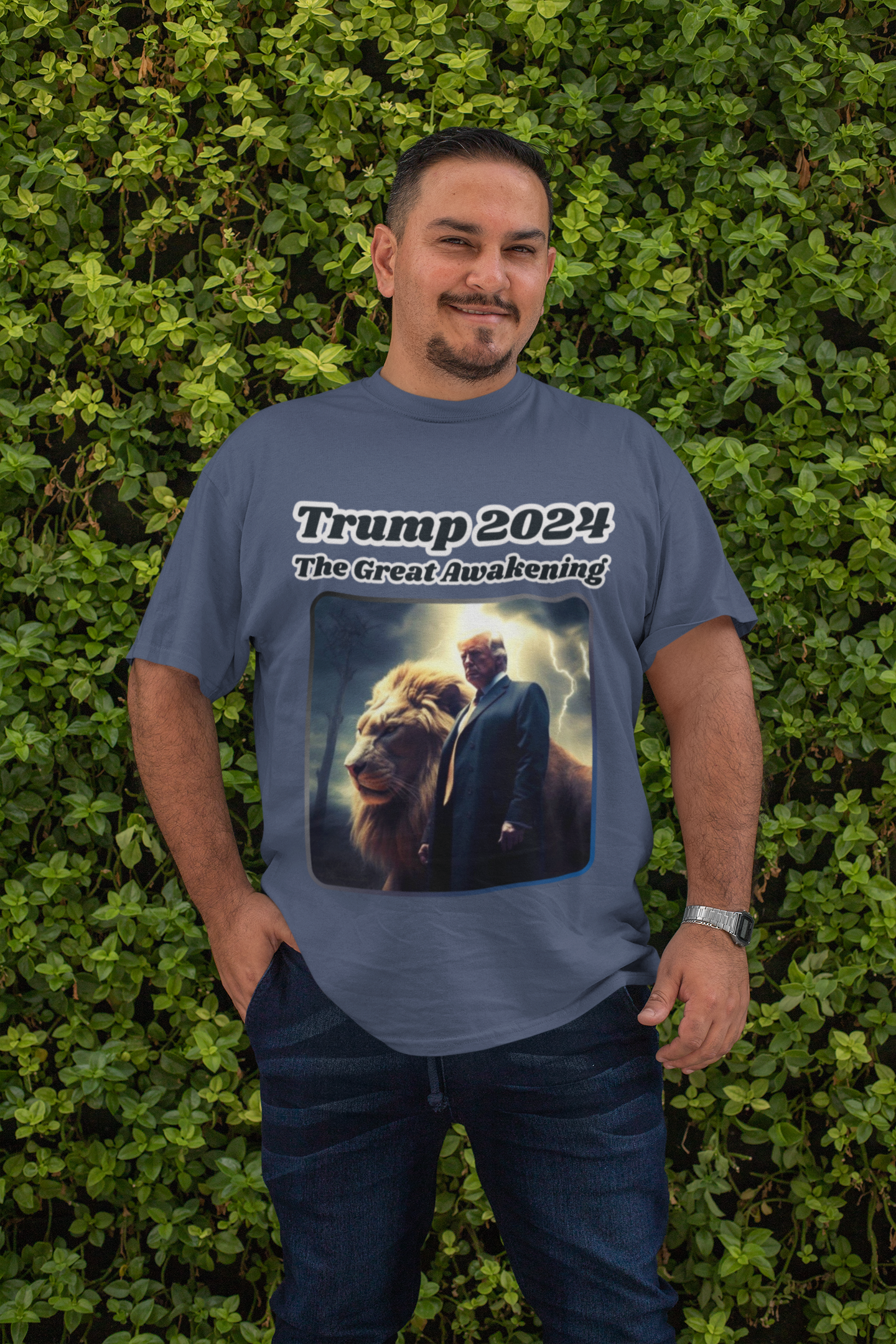 . THE GREAT AWAKENING Plus Size Heavy Weight Patriotic T-Shirt (S-5XL): Men's Hanes Beefy-T® - FREE SHIPPING