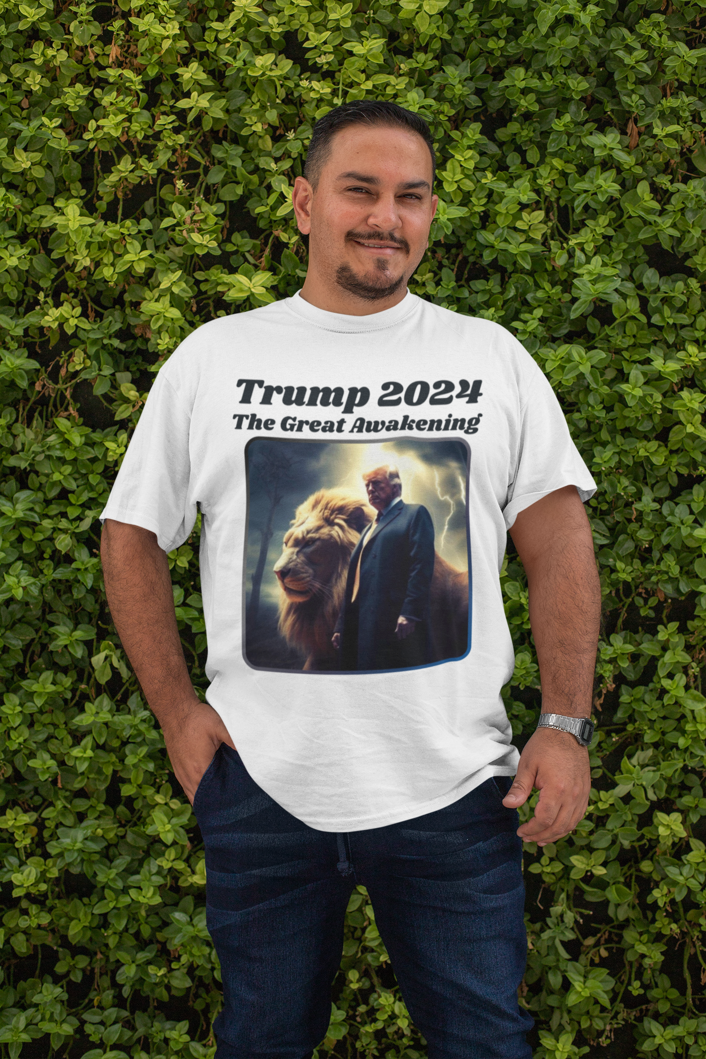 . THE GREAT AWAKENING Plus Size Heavy Weight Patriotic T-Shirt (S-5XL): Men's Hanes Beefy-T® - FREE SHIPPING