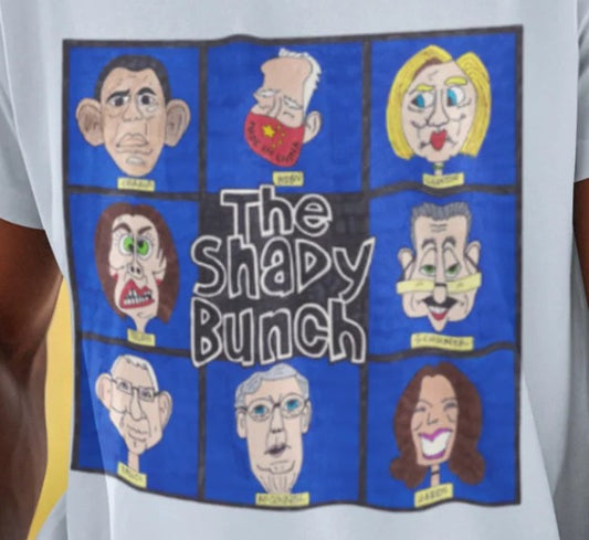 THE SHADY BUNCH Patriotic T-Shirt (S-5XL): Men's Medium Weight Gildan 5000 - FREE SHIPPING