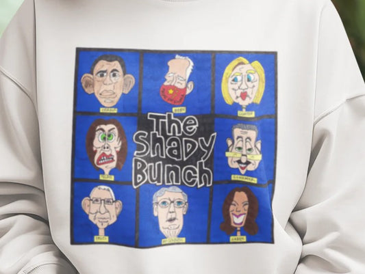 THE SHADY BUNCH Heavy Weight Patriotic Sweatshirt (S-5XL): Women's Gildan 18000 - FREE SHIPPING