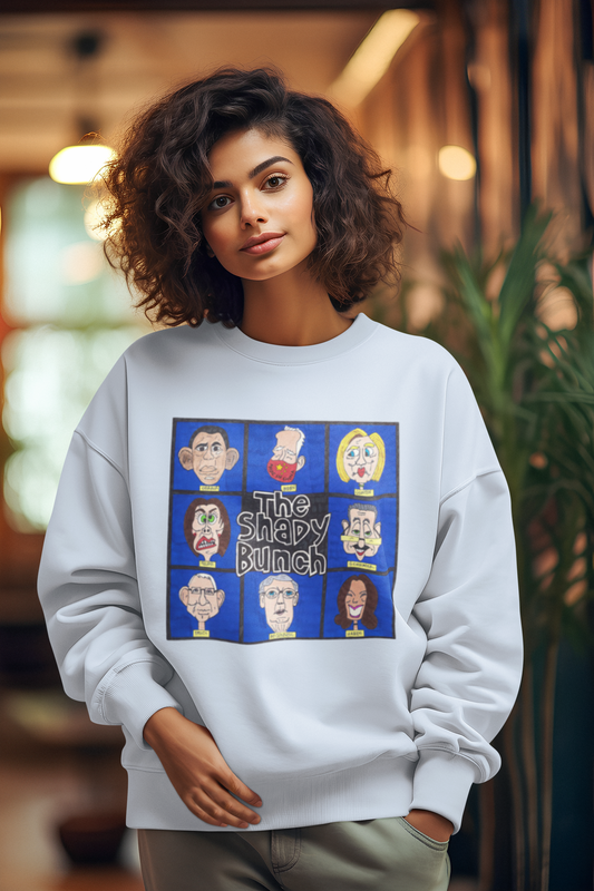 THE SHADY BUNCH Heavy Weight Patriotic Sweatshirt (S-5XL): Women's Gildan 18000 - FREE SHIPPING