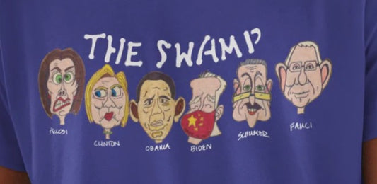 THE SWAMP Patriotic T-Shirt (S-5XL): Men's Medium Weight Gildan 5000 - FREE SHIPPING