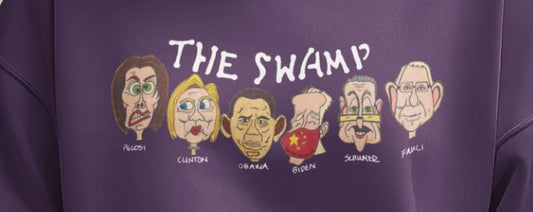 THE SWAMP Heavy Weight Patriotic Sweatshirt (S-5XL): Women's Gildan 18000 - FREE SHIPPING