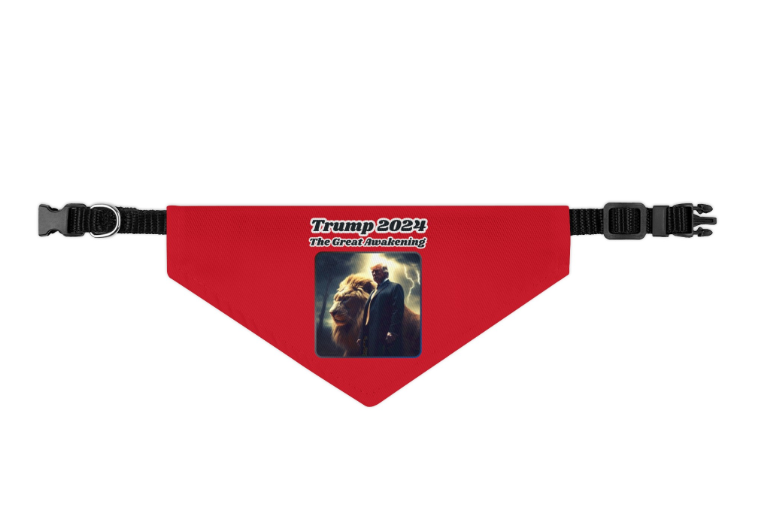 THE GREAT AWAKENING Small Dog Bandana (Collar Size 10-17" Weight 11-25lbs) - FREE SHIPPING