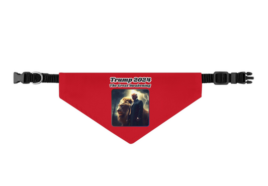 THE GREAT AWAKENING Small Dog Bandana (Collar Size 10-17" Weight 11-25lbs) - FREE SHIPPING
