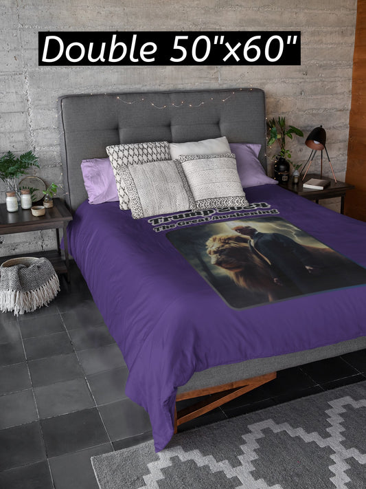 THE GREAT AWAKENING Light Weight Velveteen Plush Blanket (3 sizes available) - FREE SHIPPING