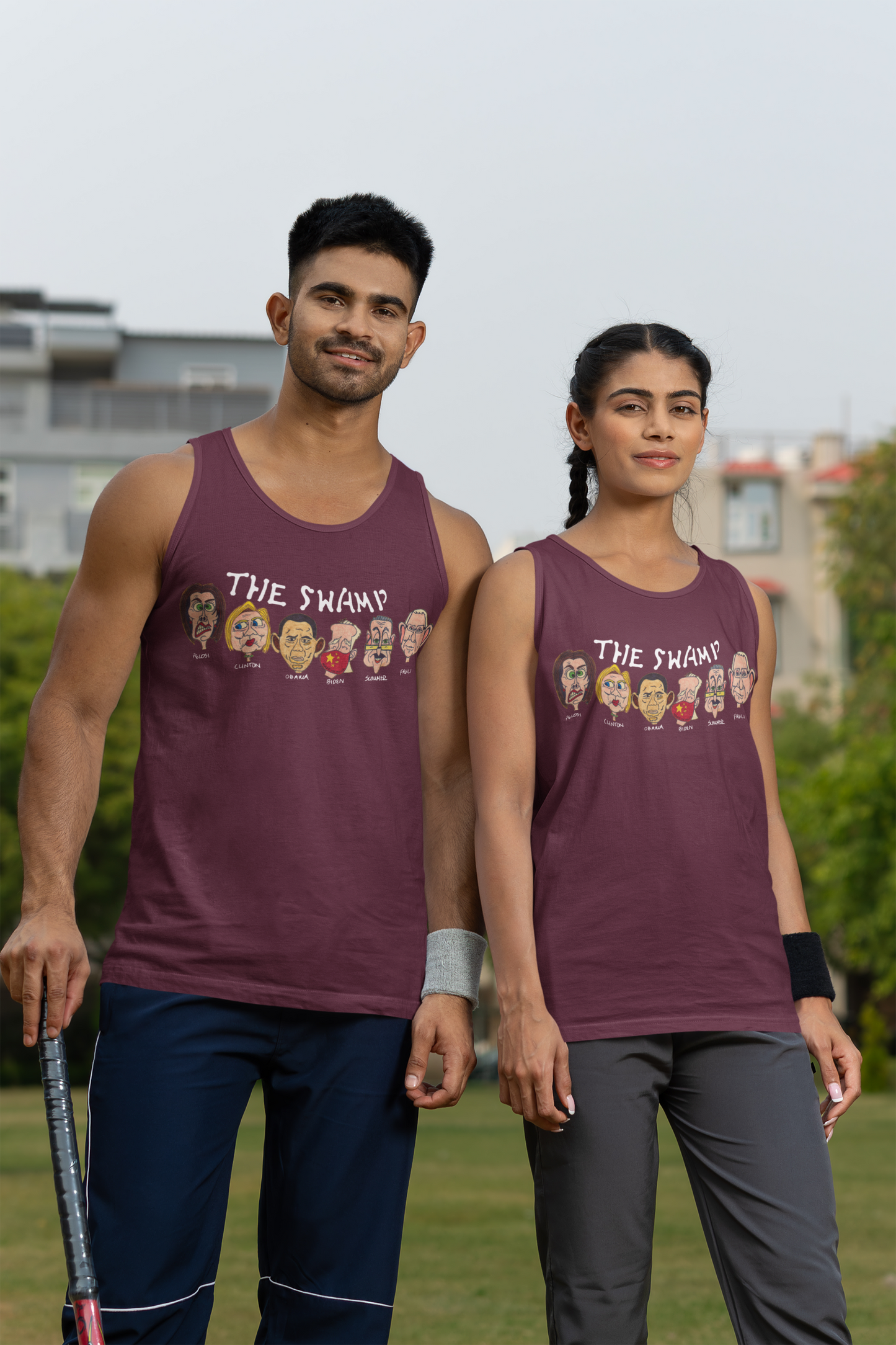 THE SWAMP Medium Weight Patriotic Military Tank Top (S-2XL): Men's & Women's 5200 - FREE SHIPPING